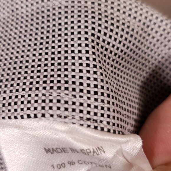 Ermenegildo Zegna Shirt Mens SIZE 16/41 Gray Button French Cuff Long Sleeve - Picture 12 of 12